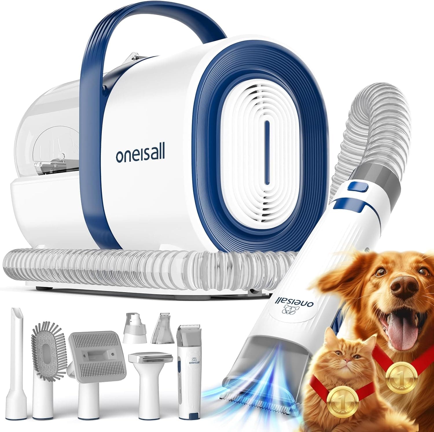oneisall Dog Grooming Vacuum Kit